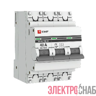 Выключатель нагрузки 3п 40А ВН-63 PROxima EKF SL63-3-40-pro