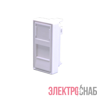 Панель лицевая 1 порта 45х225 Keystone шторка (DIY) SUPRLAN 10-0319-1