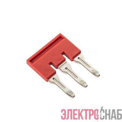 Перемычка вставная для клемм на 6кв.мм 3-х полюсная DKC SBF-3-8