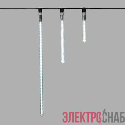 Гирлянда светодиодная "Сосулька" 1м 120LED бел. 8Вт IP65 E27 230В Neon-Night 256-163