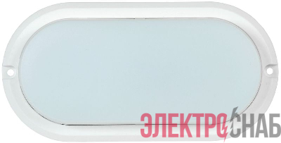 Светильник светодиодный ДПО 4011 8Вт 4000К IP54 овал бел. IEK LDPO0-4011-8-4000-K01