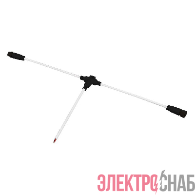 Коннектор питания ARL-MOONLIGHT-SPI/DMX-CON-POWER-T-MID-WIRE-BLK IP67 пластик Arlight 051906