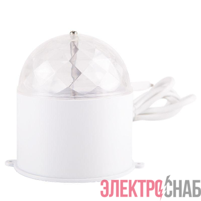 Лампа светодиодная "Диско" 6Вт шар 3LED RGB 230В IP20 в компакт. корпусе Neon-Night 601-252