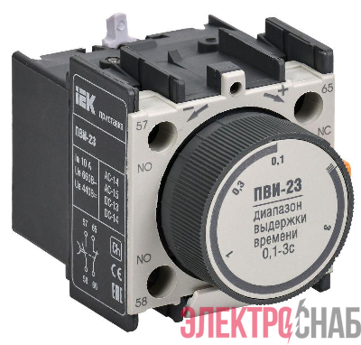 Приставка ПВИ 23 0.1-3сек 1НО+1НЗ IEK KPV20-11-3