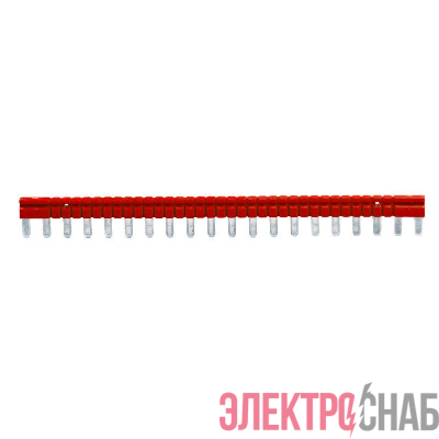 Перемычка 20-ти полюсная шинная для колодки с винт. клеммами IRK красн. DKC IRK-AB-01