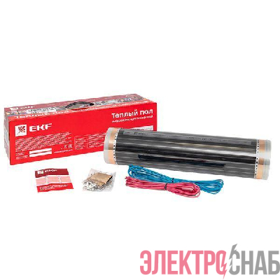 Комплект "Теплый пол" (пленка) 1100Вт 5кв.м шир. 0.5м инфракрасный EKF Ik-220-1100/0.5-5