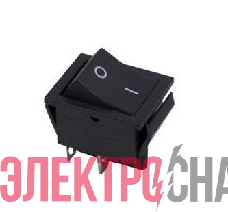 Выключатель клавишный 250В 15А (4с) ON-OFF черн. (RWB-501 SC-767) Rexant 36-2310