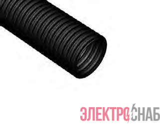Труба гофрированная ПНД легкая d40мм с протяжкой черн. (уп.15м) Ruvinil 24001