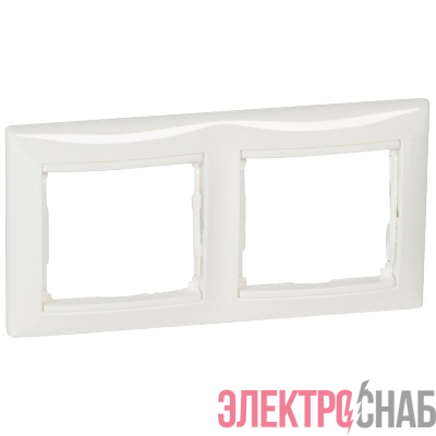 Рамка 2-м СП Valena IP20 горизонт. бел. IEK 774452