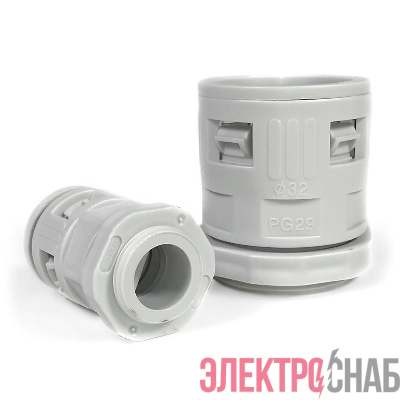 Муфта вводная для гофрированных труб ВМ-ГТ d25мм сер. Промрукав PR08.3270