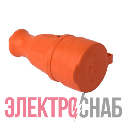 Розетка переносная 16А IP44 230В 2P+PE с защ. крышкой каучук оранж. PROxima EKF RPS-012-16-230-44-ro