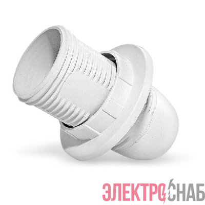 Патрон для ламп E14 подвесной с кольцом пластик. бел. TOKOV ELECTRIC TKE-C01-PPL/K-14