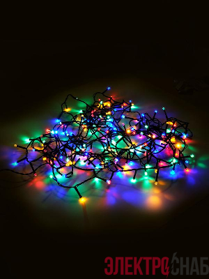 Гирлянда светодиодная "Нить" LD200-GM-BO 200LED мульти 20м уличная 8 режимов элементы питания 3хAA SHLights 4690601045447