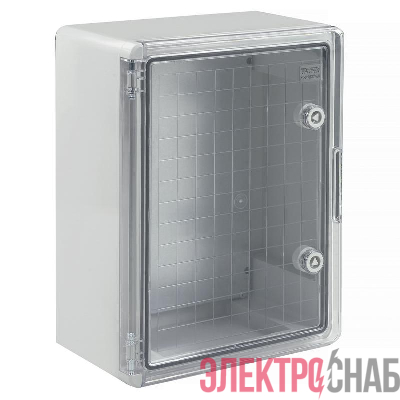 Корпус ударопрочный ЩМПп 400х300х170 IK10 IP65 прозр. дверь АБС пластик PRIZMA TOKOV ELECTRIC TKE-PZ-CPB03-IK10-IP65