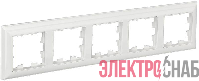 Рамка 5-м BRITE РУ-5-Бр бел./бел. IEK BR-M52-12-K01