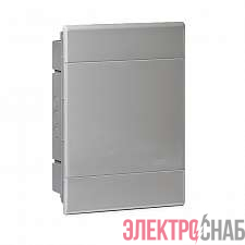 Щиток СП Тусо 24мод. с непрозрач. двер. 415х299х103мм сер. Ruvinil 68124С