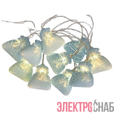 Гирлянда "Мешки" ILD-16WW-BG 16LED 2.2м IP20 220В теплый бел. SHLights 4690601047250