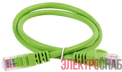 Патч-корд кат.5E UTP LSZH 0.5м зел. ITK PC02-C5EUL-05M