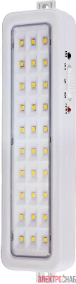Светильник светодиодный LA-112 30LED 220В аккумуляторный Li-ion бел. Camelion 13149