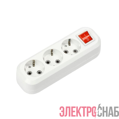 Колодка удлинителя 3-м с заземл. УЗВ-3-GRAND 5230 с выкл. IN HOME 4690612035284