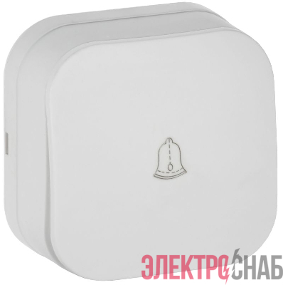 Выключатель 1-кл. ОП GLORY ВСс20-1-0-ХБм 10А самовозврат. бел. матов. IEK EVH14-K01M-10