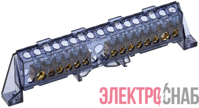 Шина нулевая N в комб. изол. &quot;Стойка&quot; 8х12-6+8-Ч TEKFOR IEK TF-NN20-68-DP-K02