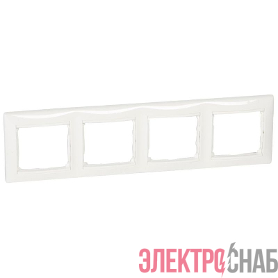 Рамка 4-м Valena горизонт. бел. IEK 774454