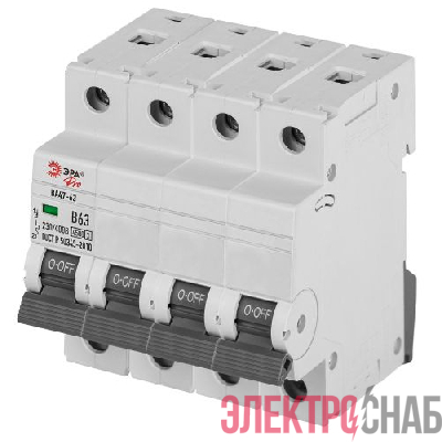 Выключатель автоматический 4п C 25А 4.5кА ВА47-63 PRO ЭРА Б0059444