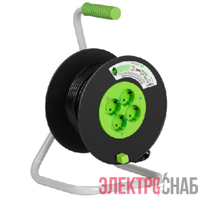 Удлинитель на пластик. катушке 4х20м с заземл. KAT-3x1-20m Greenline ПВС 3х1 Эра Б0065130