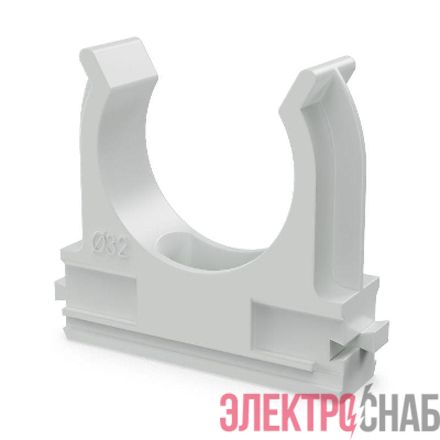 Держатель для труб (клипса) d32мм полистирол Промрукав PR.02732