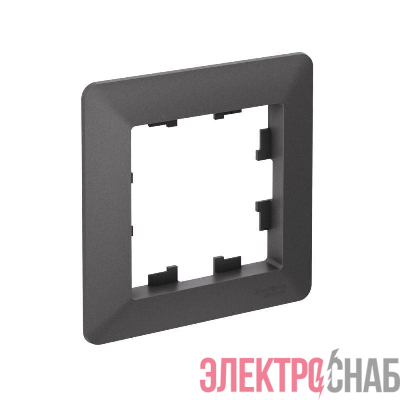 Рамка 1-м AtlasDesign Air базальт/дым. черн. SE ATN221401