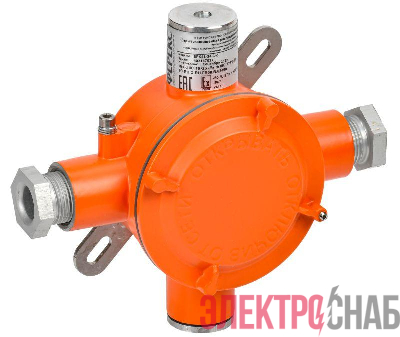 Коробка взрывозащищенная ВРК-41-24-1-d с 4 вводами IEK VRK11-34-4-24-D