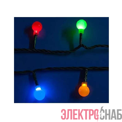 Гирлянда светодиодная «Разноцветные шарики» ULD-S0800-100/DGA MULTI IP20 COLORBALLS с контроллером 100LED (дл.8м) Uniel 7929