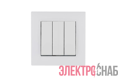 Выключатель 3-клав. 1 вход 3 выхода Karea RIZZ бел. Makel 88001091