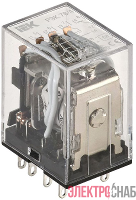 Реле РЭК 78-4 3А 12В DC IEK RRP20-4-03-012D