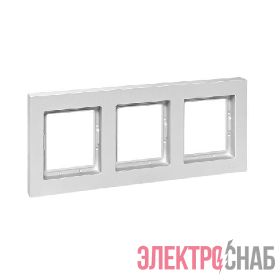 Рамка 3-м Эпика IP44 пластик алюм. EKF UP1-FPA-03-44