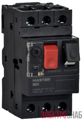 Пускатель ПРК32-2.5 In2.5А Ir1.6-2.5А Ue 660В KARAT IEK DMS11-D25
