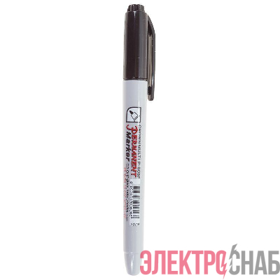 Маркер перманентный "Multi Marker Super Slim" 1мм пулевидный черн. Crown 08-8001