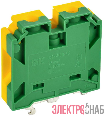 Колодка клеммная CTS-PEN ARMAFIX земля монтаж неск. напр. 35кв.мм IEK YCT11-02-K52-035