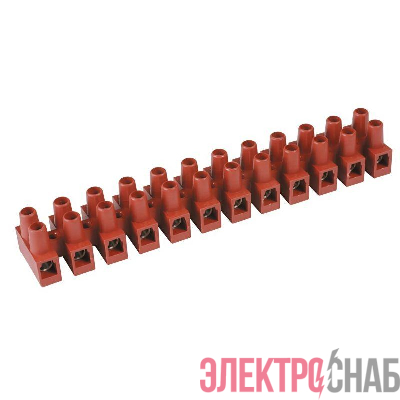 Колодка клеммная винтовая 2х2.5кв.мм 24А фибергласс 450В 150град. (розница) DKC 43102FVR