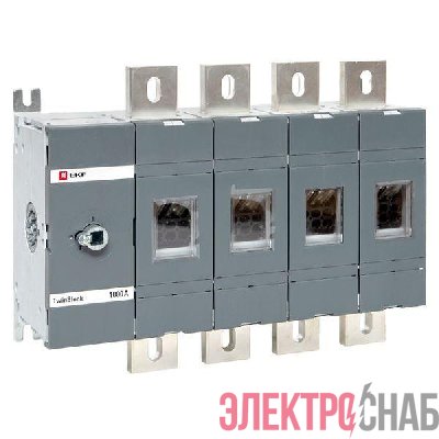 Рубильник 4п 1000А без рукоятки управления TwinBlock EKF tb-s-1000-4p