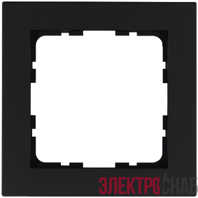 Рамка 1-м G-Classic черн. матов. soft touch Jasmart G1001PB