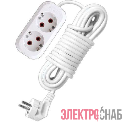 Удлинитель 2х5м с заземл. 10А IP20 У10-553 ПВС 3х0.75 UNIVersal 553-05