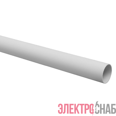 Труба гладкая ПВХ жесткая легкая d32мм сер. (дл.3м) TOKOV ELECTRIC TKE-THG-PVC-32-3-C06