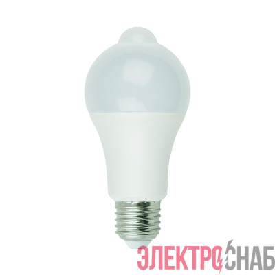 Лампа светодиодная LED-A60-12W/4000K/E27 /PS+MS PLS10WH 12Вт матовая 4000К нейтр. бел. E27 с датчиком освещенности и датчиком движения (упак. картон) Uniel UL-00005713