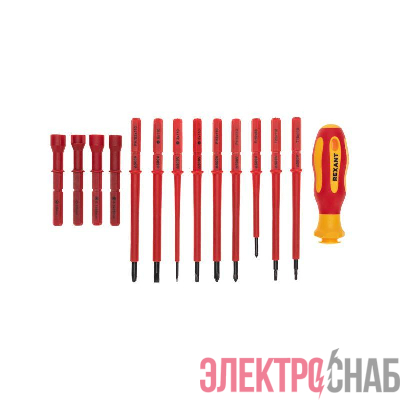Набор отверток диэлектрических 14 предметов Rexant 12-4773-3