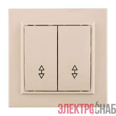 Переключатель проходной 2-кл. СП Минск 10А IP20 беж. EKF ERV10-026-20