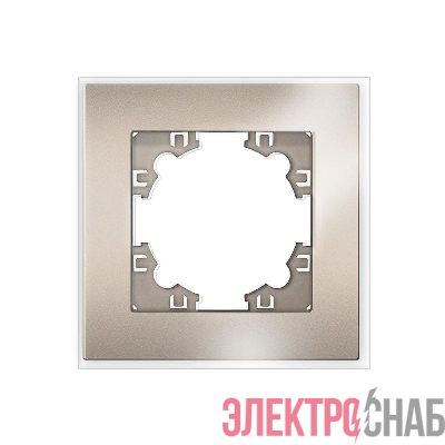 Рамка 1-м Афина стеклянная шампань UNIVersal 2278