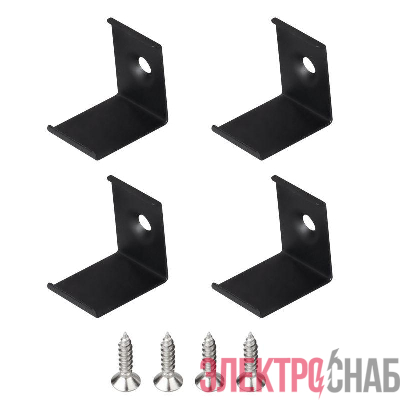 Держатель SL-KANT-H18 BLACK металл (комплект) Arlight 049433