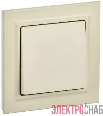 Выключатель 1-кл. СП BRITE ВСР10-1-0-БрКр 10А в сборе беж. IEK BR-V10-0-10-K10-F